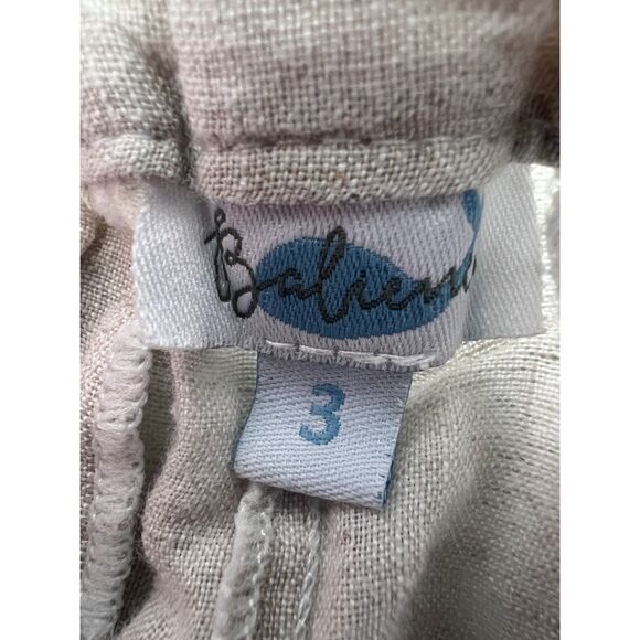 Baliene Boys Linen Pants Tan Beige Size 3 - Picture 4 of 8